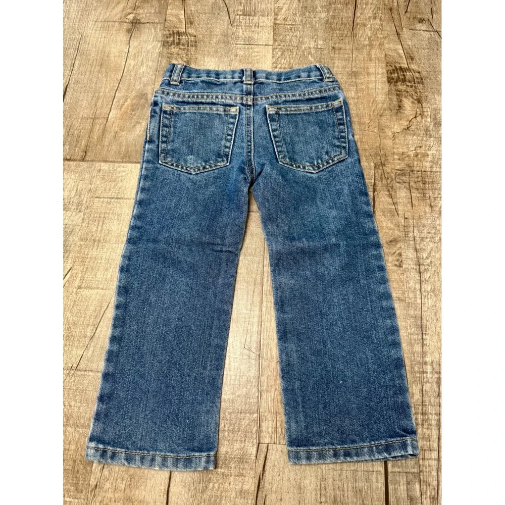 Gymboree Boys Straight Leg Jeans Medium Wash Adjustable Waist RN70530 Size‎ 4T
